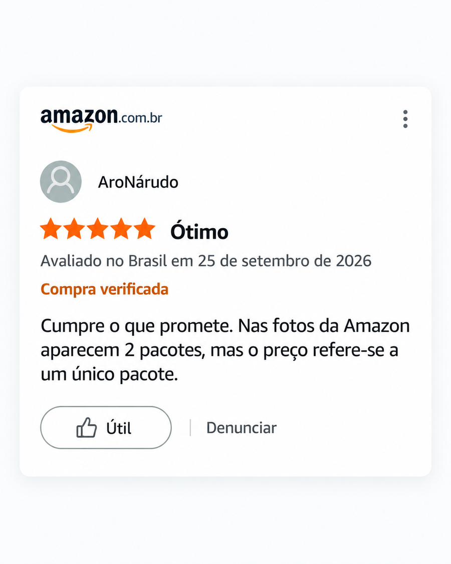 Imagem de avaliação de cliente